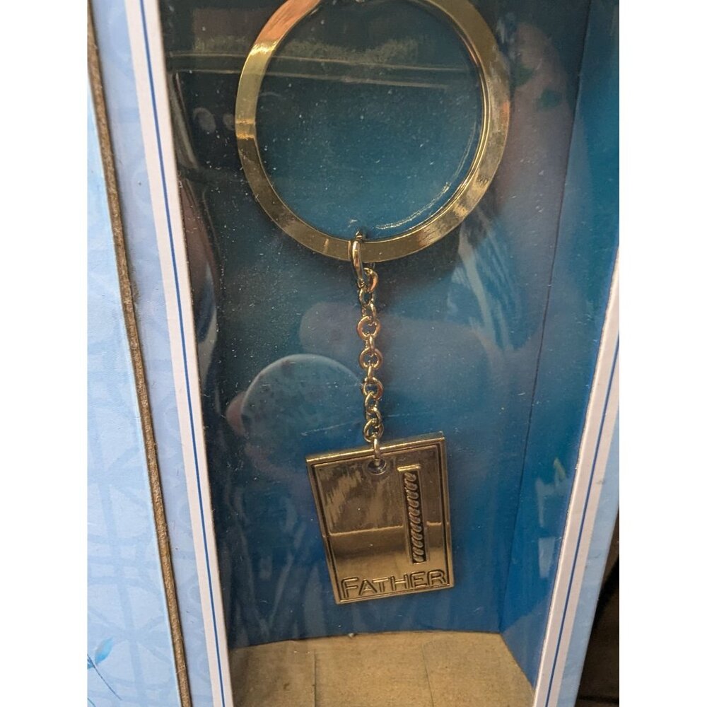 Ganz A Fathers Prayer Keyring With Chain Gold-Tone Fathers Day Gift For Dad